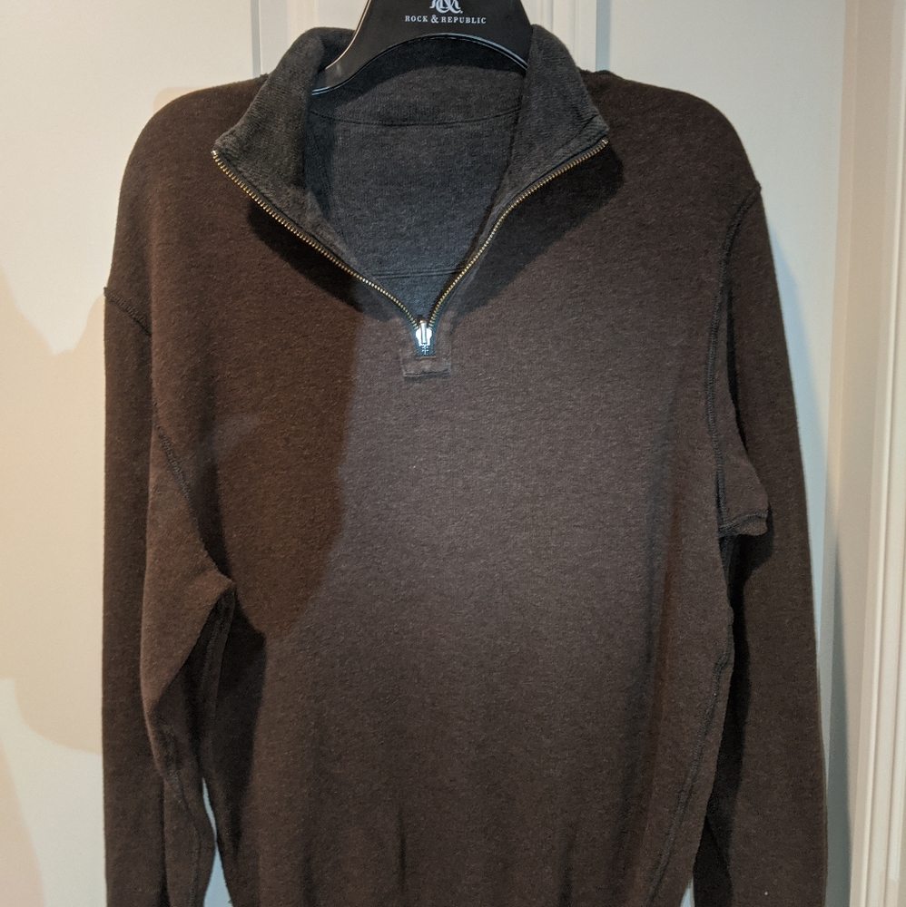 Brown pullover jacket